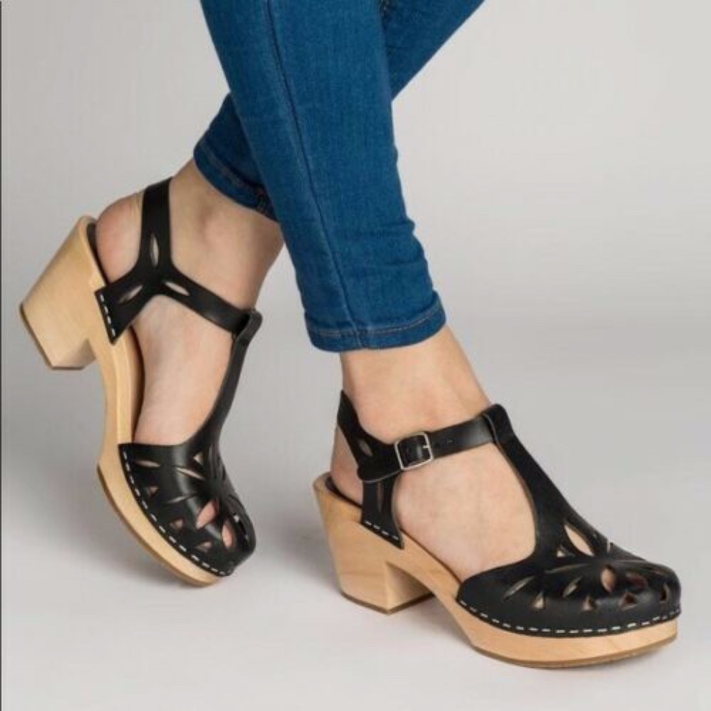 Swedish Hasbeens Lacy Platform Sandals